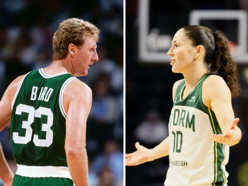 Sue Bird and Larry Bird